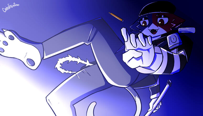 Epic pose with Meow Skulls